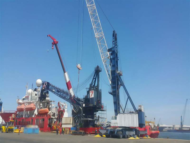 Seabrook crew conducting a safety muster drill aboard an offshore support vessel